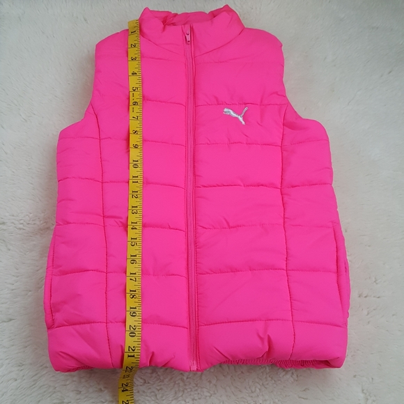 Puma Full Zip Puffer Vest Sz Medium - Picture 5 of 13